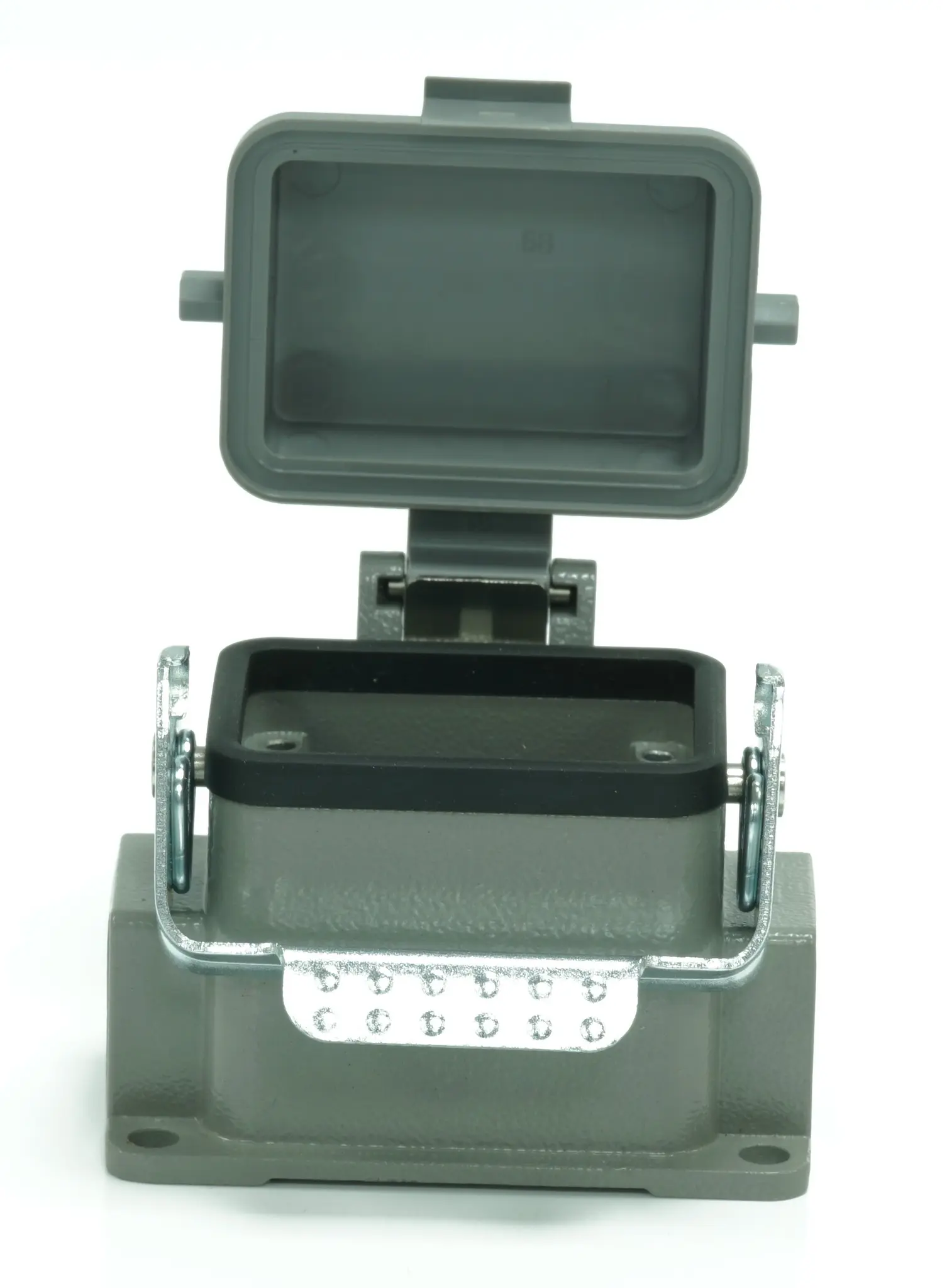 Produktfoto 1 von RS PRO RS-H6B Gehäuse für robusten Stromversorgungsstecker 1 Hebel 1, SMD RS-H6B Steckverbindergehäuse, IP65