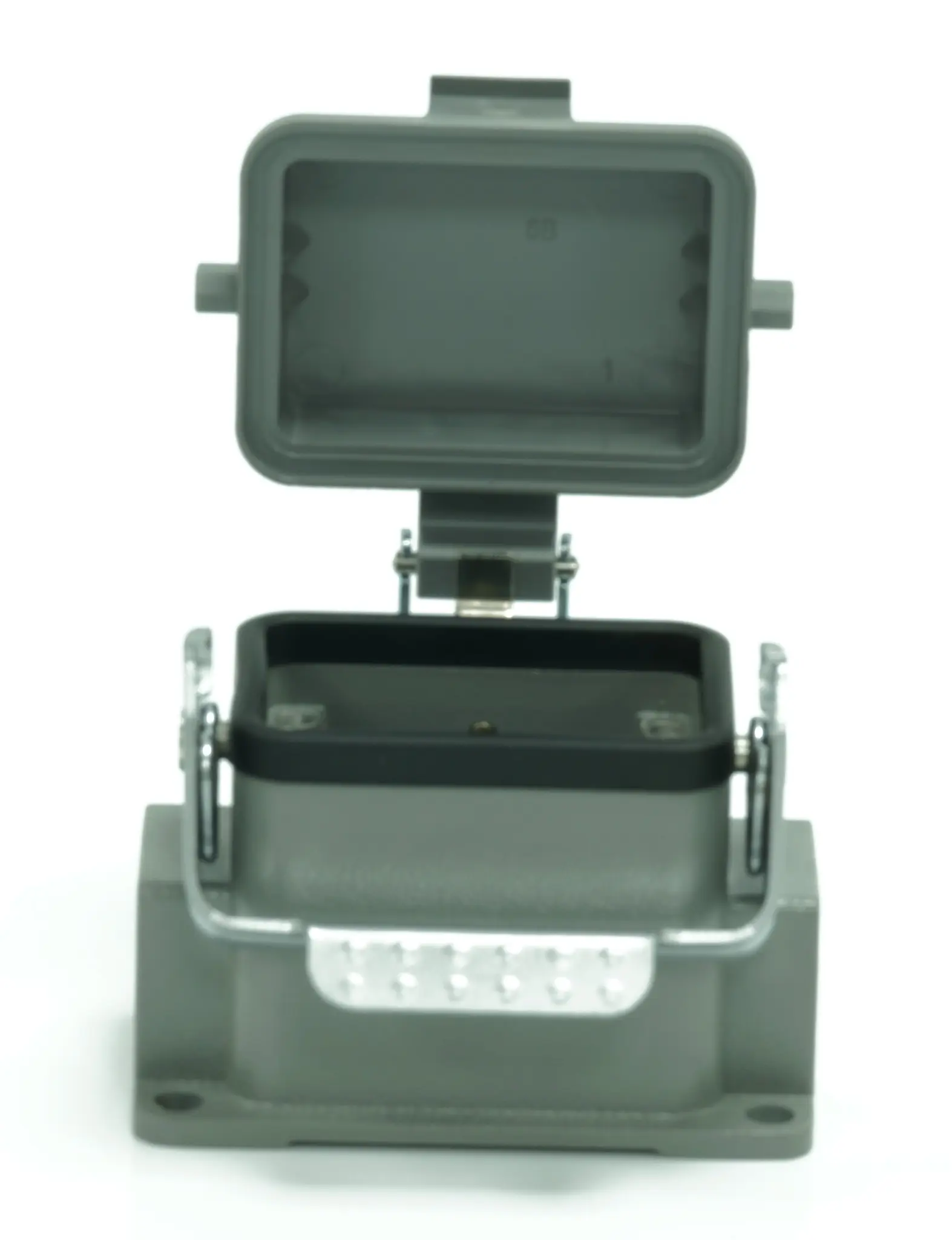 Produktfoto 1 von RS PRO RS-H6B Gehäuse für robusten Stromversorgungsstecker 1 Hebel 1, SMD Steckverbindergehäuse, IP65