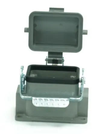 Produktfoto 1 von RS PRO RS-H6B Gehäuse für robusten Stromversorgungsstecker 1 Hebel 1, Oberfläche RS-H6B Steckverbindergehäuse, IP65