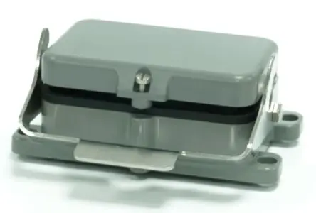 Produktfoto 1 von RS PRO RS-H48B Gehäuse für robusten Stromversorgungsstecker 1 Hebel 1, Schott RS-H48B Anbaugehäuse, IP65