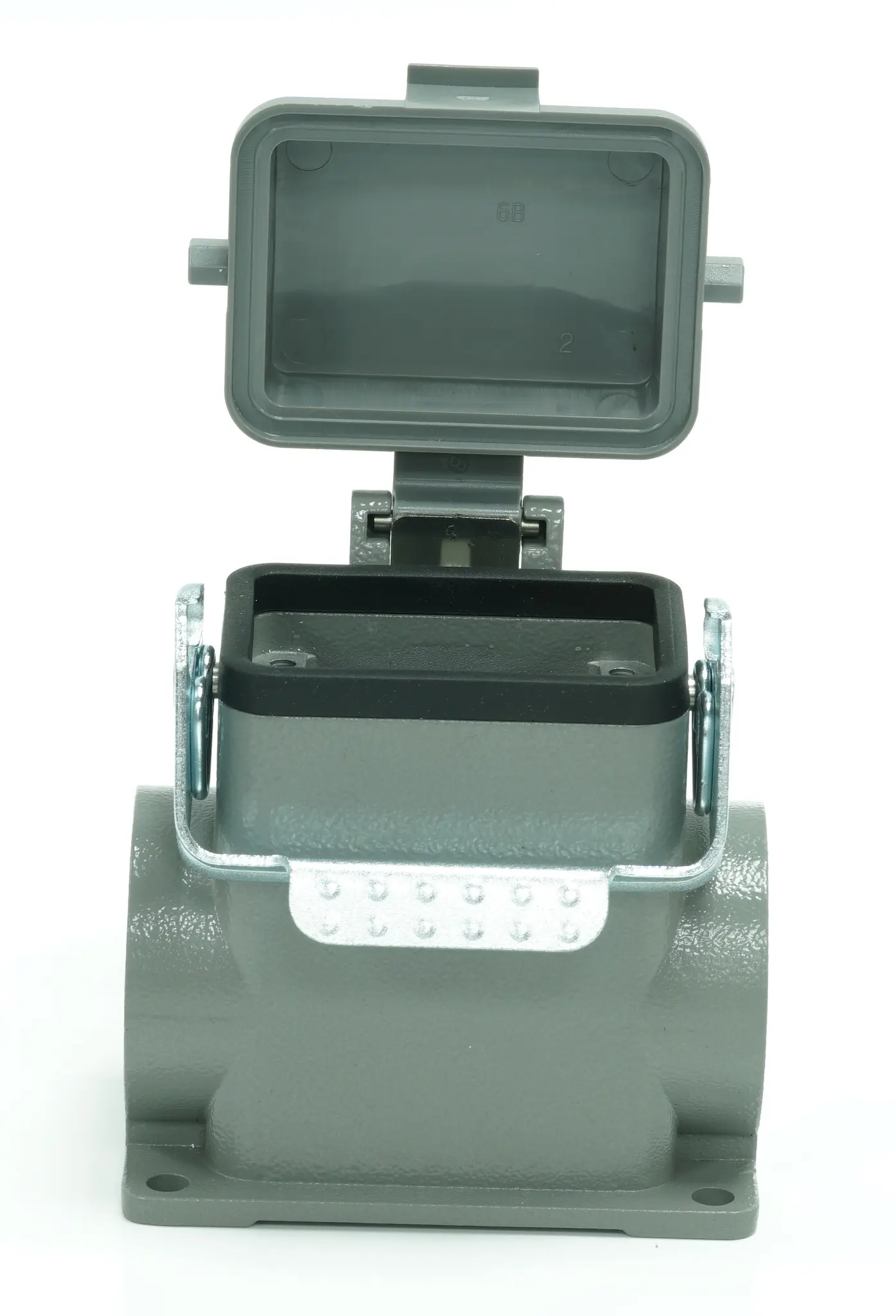 Produktfoto 1 von RS PRO RS-H6B Gehäuse für robusten Stromversorgungsstecker 1 Hebel 1, SMD Steckverbindergehäuse, IP65