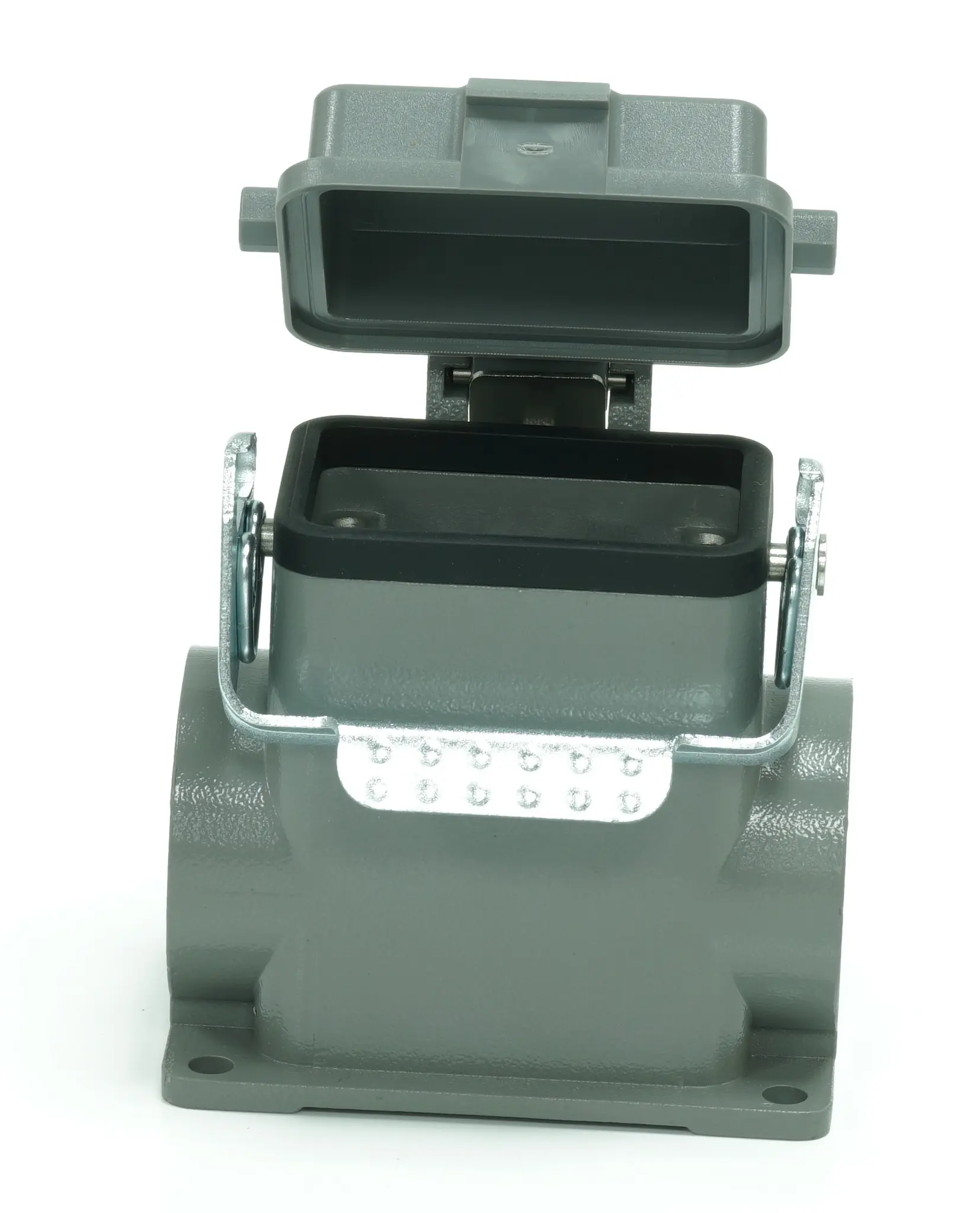 Produktfoto 1 von RS PRO RS-H6B Gehäuse für robusten Stromversorgungsstecker 1 Hebel 1, SMD Steckverbindergehäuse, IP65