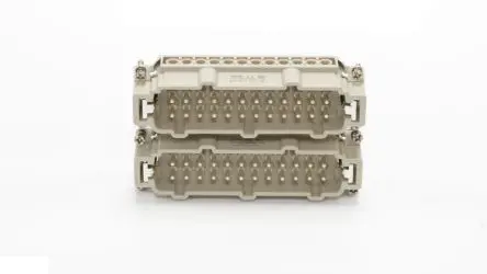 Produktfoto 1 von RS PRO RS-HE Industrie-Steckverbinder Kontakteinsatz Stecker, 48-polig 16A, Steckverbindereinsatz, Steckverbindereinsatz