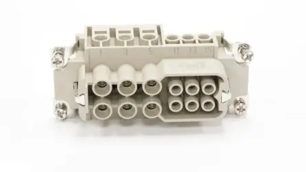 Produktfoto 1 von RS PRO RS-HWK Industrie-Steckverbinder Kontakteinsatz Buchse, 6-polig 16A, 40 A, Kabel, Steckverbindereinsatz für
