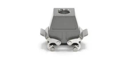 Produktfoto 1 von RS PRO H10B Gehäuse für robusten Stromversorgungsstecker 2 Hebel 2, Kabel Kupplungs-Haube, IP65