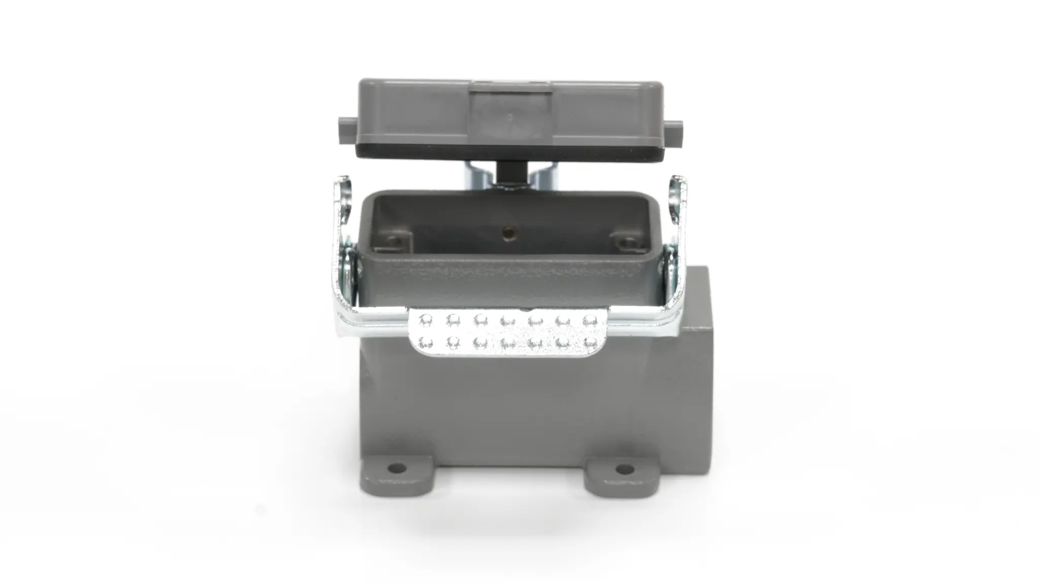 Produktfoto 1 von RS PRO H10A Gehäuse für robusten Stromversorgungsstecker 1 Hebel 1, SMD Steckverbindergehäuse, IP65