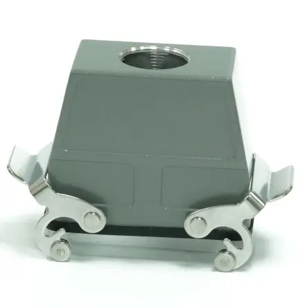 Produktfoto 1 von RS PRO RS-H16B Gehäuse für robusten Stromversorgungsstecker 2 Hebel 2, Kabel Kupplungsgehäuse, IP65