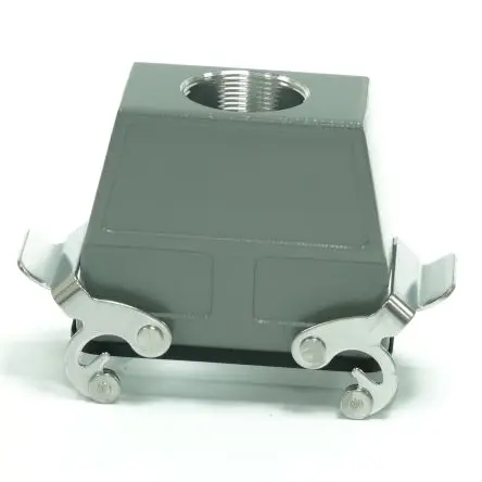 Produktfoto 1 von RS PRO RS-H16B Gehäuse für robusten Stromversorgungsstecker 2 Hebel 2, Kabel Kupplungsgehäuse, IP65
