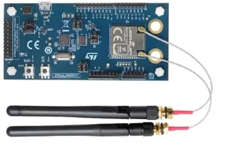 Produktfoto 1 von STMicroelectronics Dual Radio BLE und Sub-1GHz Entwicklungskit Entwicklungstool Kommunikation und Drahtlos WS2118-00