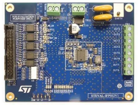 Produktfoto 1 von STMicroelectronics VNI8200XP-32 Evaluierungsplatine, Achtkanaliger High-Side-Treiber auf Basis des VNI8200XP-32
