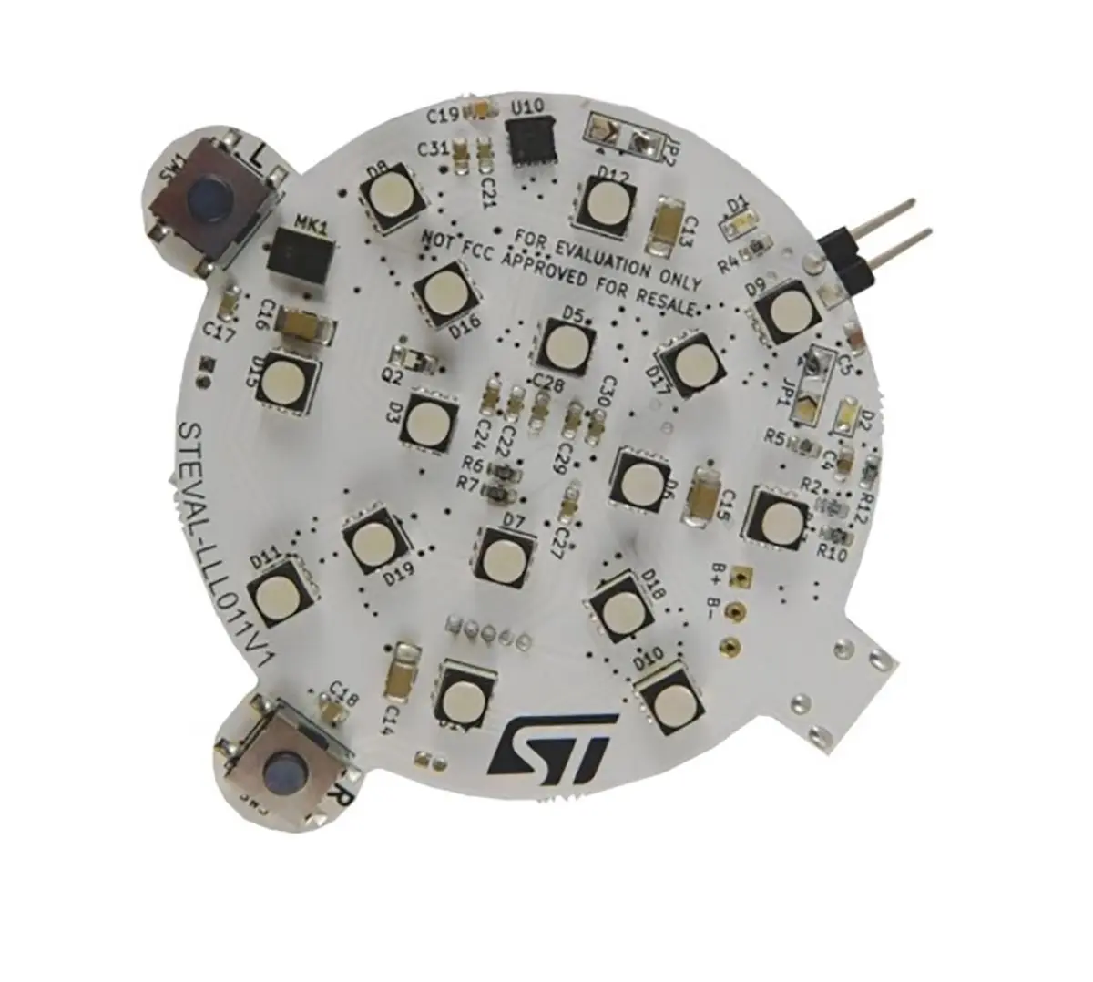 Produktfoto 1 von STMicroelectronics 16 RGB-LED Entwicklungstool LED Evaluierungsplatine zum Einsatz mit STM32L073, Evaluierungsplatine,