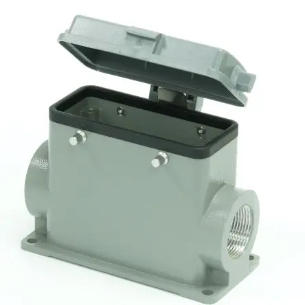 Produktfoto 1 von RS PRO H16B Gehäuse für robusten Stromversorgungsstecker 4, Oberfläche Steckverbindergehäuse, IP65
