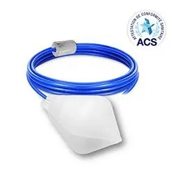 Produktfoto 1 von ATMI Schwimmerschalter Kabel 125 V dc, 1-poliger Umschalter, -40 °C 250 V ac → 85 °C, mit 5 m Leitung