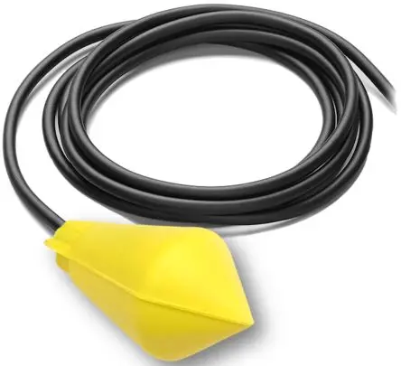 ATMI Schwimmerschalter Kabel 250 V dc, 1-poliger Umschalter, -40 °C 400 V ac → 85 °C, mit 5 m Leitung