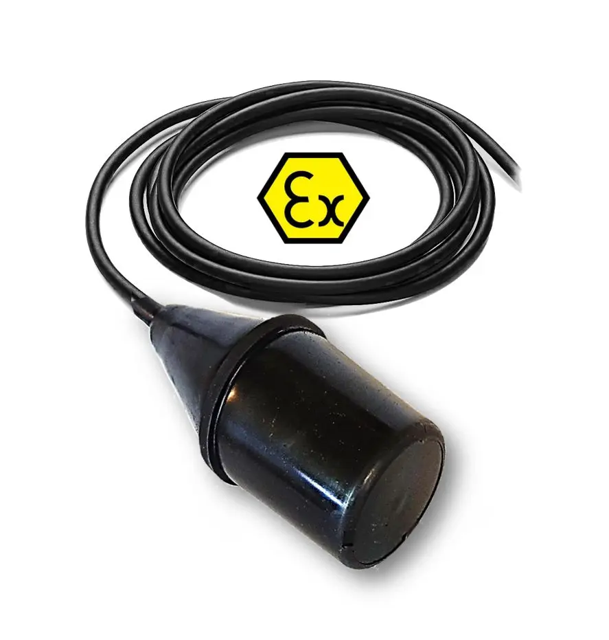 Produktfoto 1 von ATMI SOLIBA EX Neigungsschalter Füllstandsschalter mit 10 m Kabel Kabel, ATEX Zulassung 90 °C / 90 °C