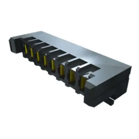 Samtec UPS Leiterplattenbuchse gewinkelt Durchsteckmontage 8-polig / 1-reihig, Raster 3.81 mm Lot