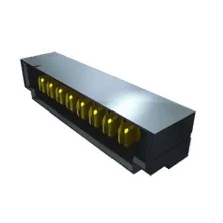 Produktfoto 1 von Samtec UPT Leiterplattenleiste gewinkelt, 8-polig / 1-reihig, Raster 3.81 mm Raster, Ummantelt