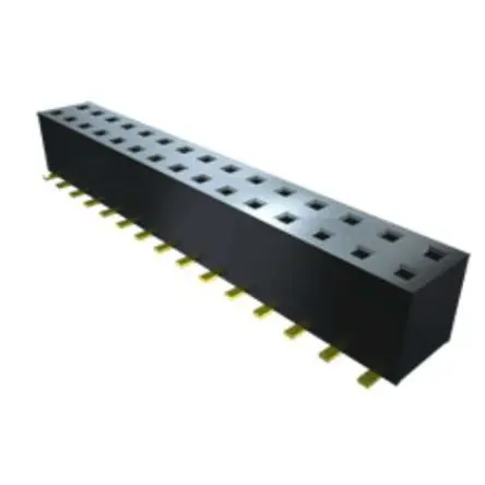 Produktfoto 1 von Samtec TLE Leiterplattenbuchse gewinkelt Oberfläche 24-polig / 2-reihig, Raster 2 mm Lot