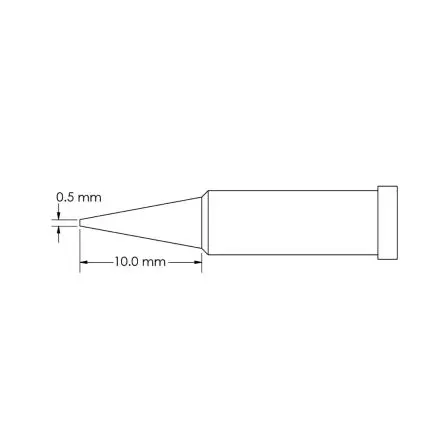 Produktfoto 1 von Metcal 10 mm Lötspitze 10 mm Konisch GT4 für Lötkolben