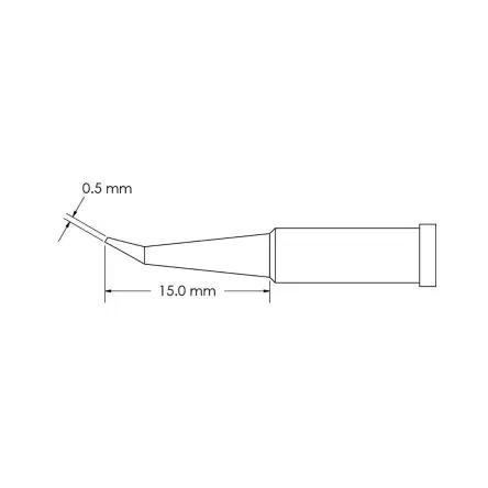 Produktfoto 1 von Metcal 15 mm Lötspitze 15 mm Konisch GT4 für Lötkolben