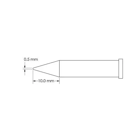 Produktfoto 1 von Metcal 10 mm Lötspitze 10 mm Konisch GT6 für Lötkolben