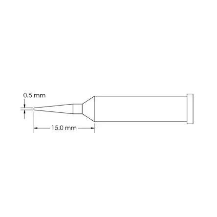 Produktfoto 1 von Metcal 15 mm Lötspitze 15 mm Konisch GT6 für Lötkolben