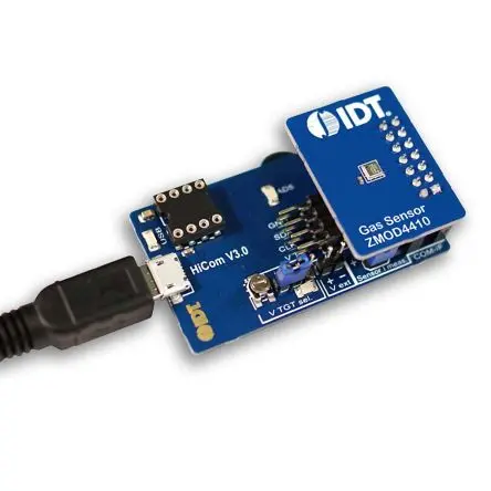 Produktfoto 1 von Renesas ZMOD4410 Gas Sensor Gassensor-Modul, Evaluierungsplatine Entwicklungstool Sensor, Temperatur- und
