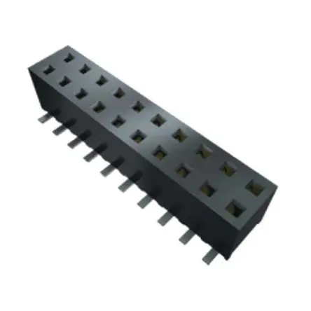 Samtec MMS Leiterplattenbuchse gewinkelt Durchsteckmontage 10-polig / 2-reihig, Raster 2 mm Lot