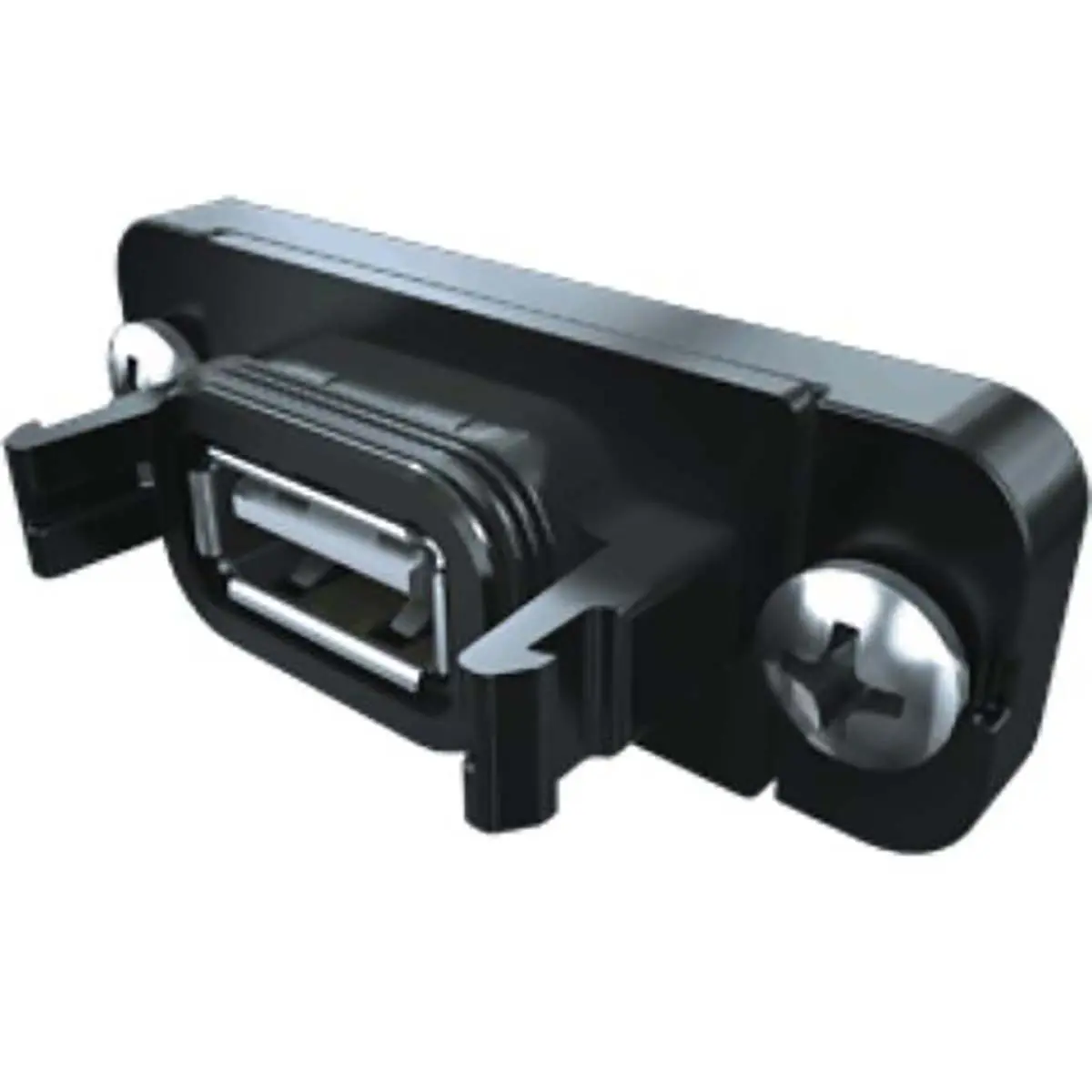 Produktfoto 1 von Samtec, Gerade RPBU USB-Steckverbinder Buchse USB Typ A 1, Panel USB 2.0 IP68