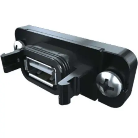 Produktfoto 1 von Samtec, Gerade RPBU USB-Steckverbinder Buchse USB Typ A 1, Panel USB 2.0 IP68