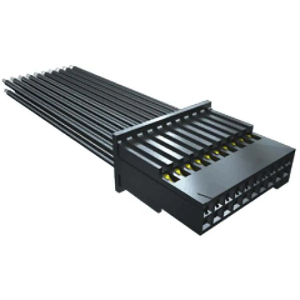 Produktfoto 1 von Samtec 14 SFSD Platinenstecker-Kabel Tiger Eye SFSD 14 Buchse / Buchse, 355.6 mm