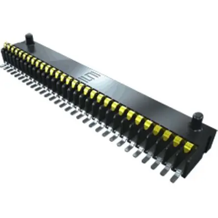 Produktfoto 1 von Samtec SIBF Leiterplattenleiste gewinkelt, 10-polig / 1-reihig, Raster 1.27 mm Raster Oberfläche, Platine-Platine,