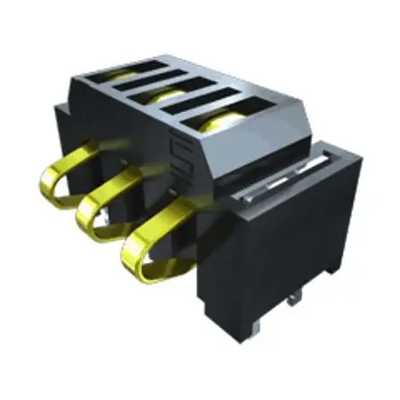 Samtec SIR1 Leiterplattenleiste gewinkelt, 3-polig / 1-reihig, Raster 2.54 mm Raster Oberfläche, Platine-Platine,