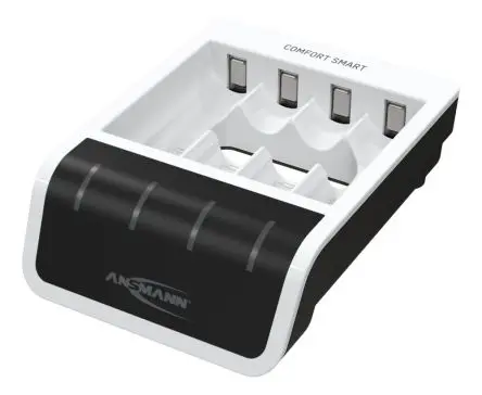 Produktfoto 1 von Ansmann Comfort Smart Akkuladegerät, 1.2V NiMH/800 mA AA, 2 x AAA 4 NiMH