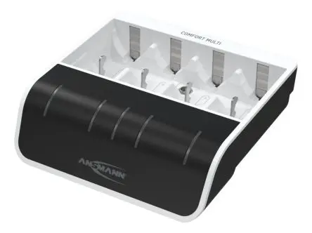 Produktfoto 1 von Ansmann Comfort Multi Akkuladegerät, 1.2V NiMH/800 mA AA, 2 x AAA, 9 V, D, C 4 NiMH
