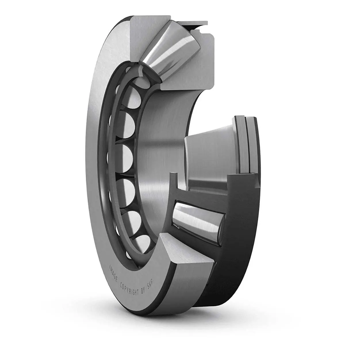 Produktfoto 1 von SKF Rollenlager Konisch 1-reihig 815 kN 29418 E / Außen-Ø 190 mm Außen-ø  2000 kN Geschlossen 3400rpm, Innen-Ø 90 mm,