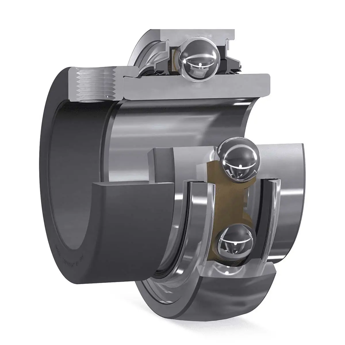 Produktfoto 1 von SKF Edelstahl Lagereinsatz 80 mm Außen-ø , Innen-Ø 40 mm, Traglast 19000 N