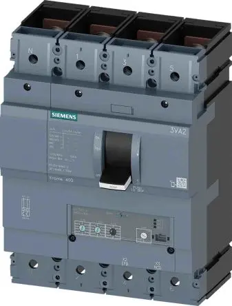 Siemens SENTRON 3VA2, Kompaktschutzschalter 4-polig, 400A Feststehend / Abschaltvermögen 5 kA 690V ac