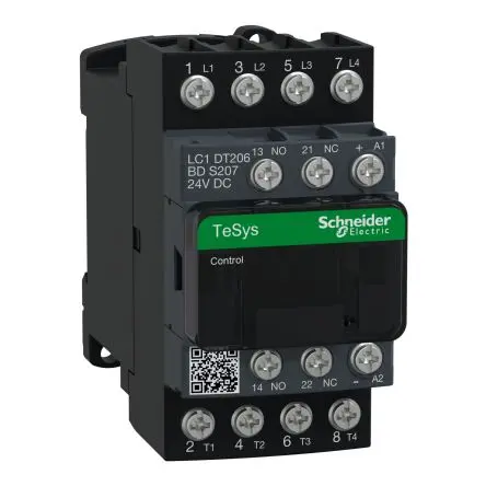 Schneider Electric TeSyS D Wendeschütz 24V dc-Spule, 4-polig, 690V / 20 A 24V dc 4 Schließer Motorsteuerung, Umkehrend