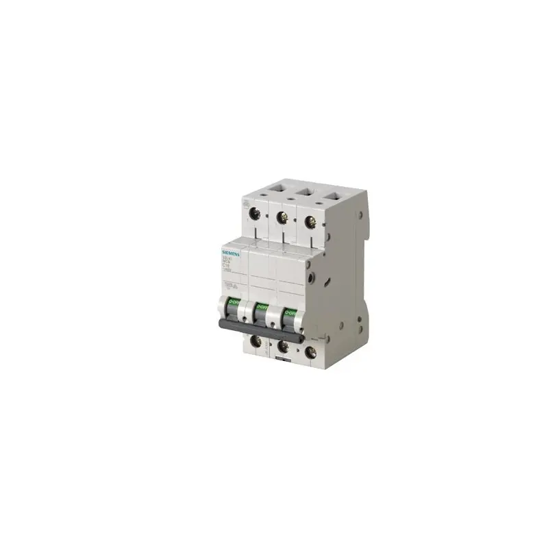Produktfoto 1 von Siemens 5SL4 Miniaturüberlastschalter Typ C, Pol 3-polig 25 A 400 V ac, Abschaltvermögen 10 kA SENTRON 72 V dc