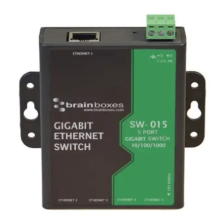 Produktfoto 1 von Brainboxes Ethernet-Switch 5-Port Unmanaged