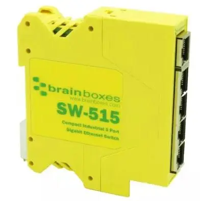 Produktfoto 1 von Brainboxes Ethernet-Switch 5-Port Unmanaged 1000Mbit/s