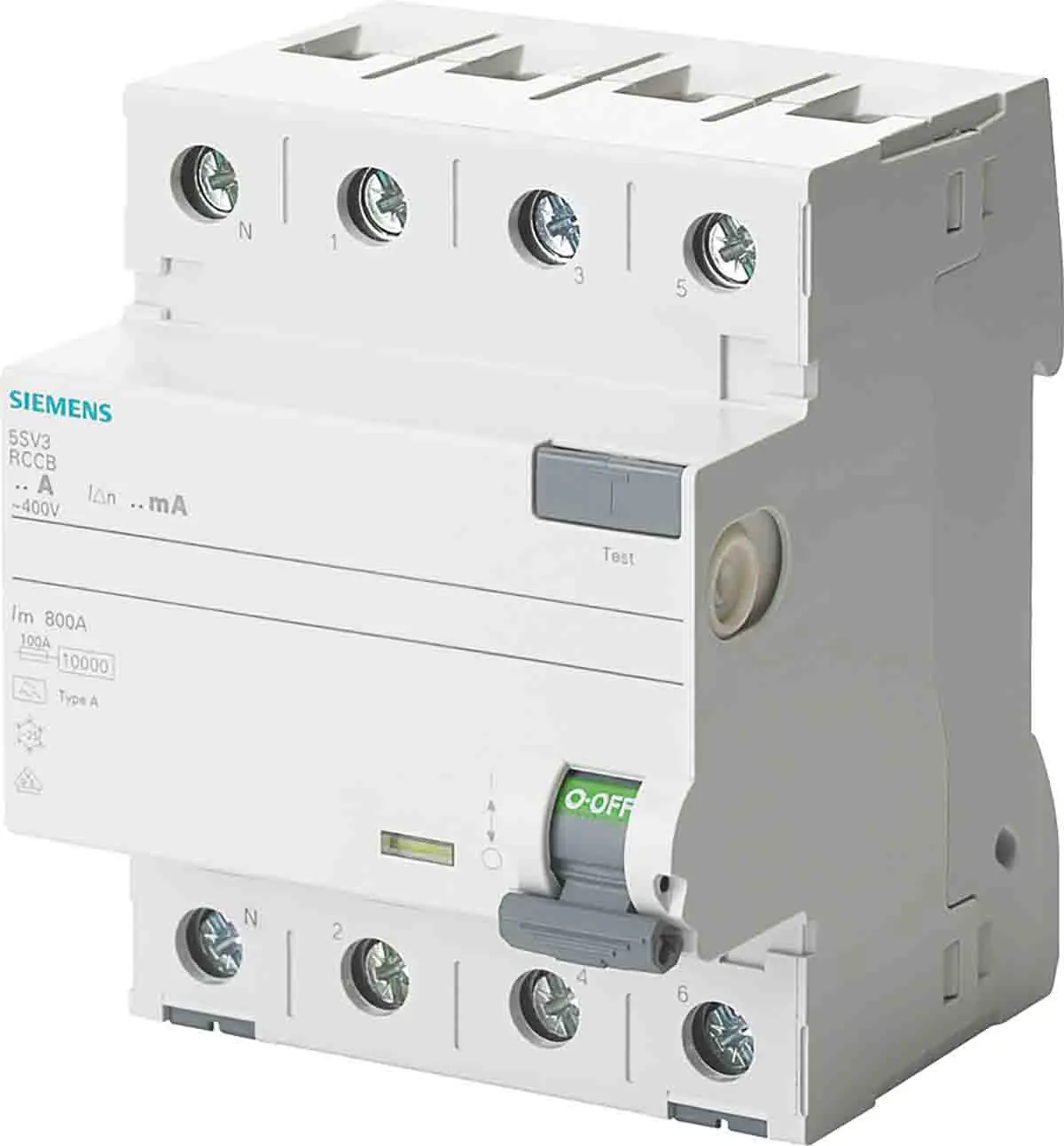 Siemens 5SV3 RCCB, 4-polig, 40A, 300mA Typ A SENTRON 400V ac