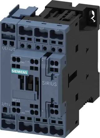 Produktfoto 1 von Siemens Schütz 24V-Spule, 4-polig / 40 A 24V 7.5 kW 1 Schließer/1 Öffner Widerstandsbelastung 1-Hilfskontakte