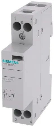 Produktfoto 1 von Siemens 5TT INSTA Schütz 24V-Spule, 2-polig, 230V / 20 A 24V 1 kW 2 Schließer 2-Hilfskontakte