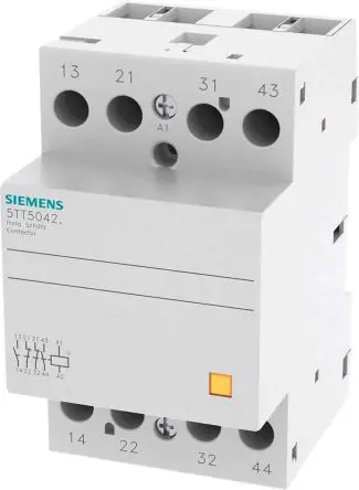 Produktfoto 1 von Siemens 5TT INSTA Schütz 230V ac-Spule, 4-polig / 40 A 24V 4 kW 2 Schließer/2 Öffner 2-Hilfskontakte