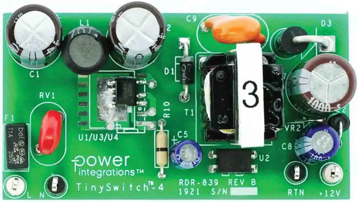 Produktfoto 1 von Power Integrations TNY288P Entwicklungskit, RDR-839 Sperrwandler-Konverter, für Universaleingangsversorgung