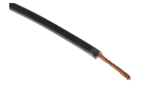 Produktfoto 1 von RS PRO Einzeladerleitung 1,1 mm², 17 AWG 100m Schwarz Silikongummi isoliert 516/0,05 mm Litzen UL3512