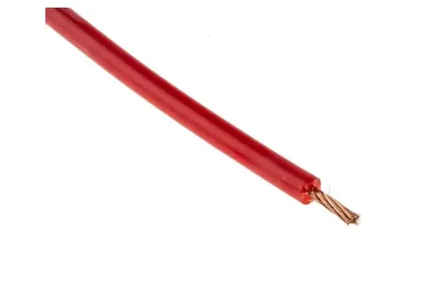 Produktfoto 1 von RS PRO Einzeladerleitung 1,1 mm², 17 AWG 100m Rot Silikongummi isoliert 516/0,05 mm Litzen UL3512