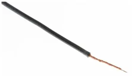 Produktfoto 1 von RS PRO 3512 Schaltdraht, 20 AWG 20 m Schwarz Ø 2.6 mm 270 Litzen Silikongummi